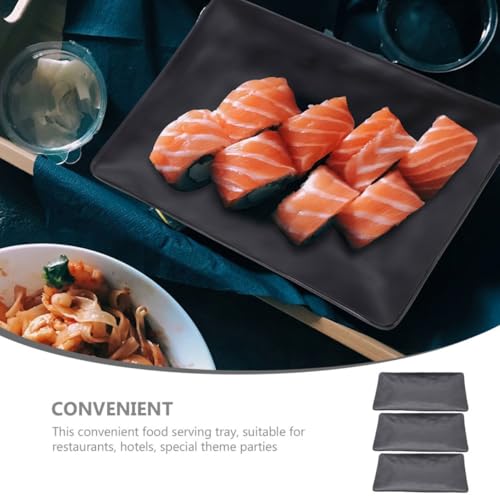 Set de 3 platos para sushi rectangulares miniatura 7