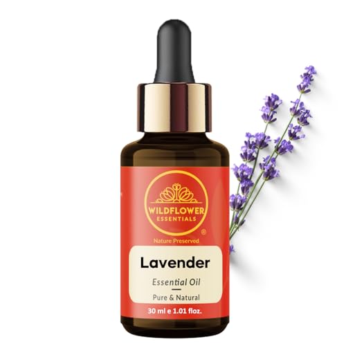 Image of Lavender Essential Oil for Healthy Hair, Skin, Sleep, Face, Aroma, Home 100% Pure & Natural Undiluted (30 ML)