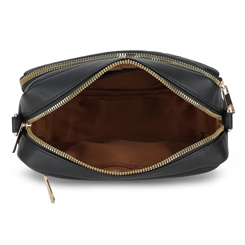 Image of K London Women's Cross Body Sling Bag with Pouch faux Leather Sling Bag for Women - Girls Travel Crossbody Bags with Adjustable Strap - Ladies Shoulder Purse Stylish Handbag