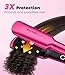 Terviiix Flat Iron Hair Straightener, 1-3/4 Inch Wide Plate, Ceramic & Tourmaline for Smooth, Salon-Grade One-Swipe Results | Gently Straightens Thick, Curly, Black & Natural Hair, Professional Heat