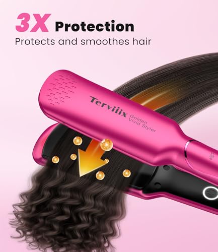 Plancha para cabello Terviiix con placas de 1-3/4 pulg miniatura 3