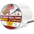 X Fasten RV Seal Repair Tape, Waterproof, 6-Inch x 50-Foot, Weatherproof Rubber Roof Patch Tape for Window, Vent, Boat & Camper Roof Leaks