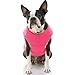 Gooby Padded Vest Dog Jacket - Solid Pink, Medium - Warm Zip Up Vest Fleece Jacket with Dual D Ring Leash Water Resistant for Small to Medium Dogs