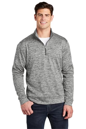 SPORT-TEK Unisex PosiCharge Electric Heather Fleece Quarter Zip