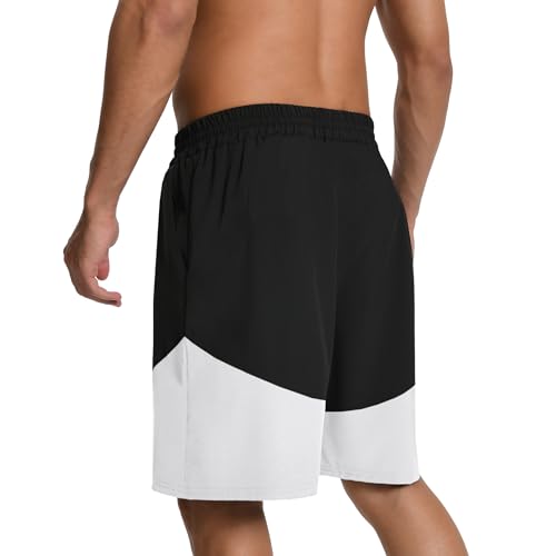 5 Pack Mens Athletic Basketball Running Drawstring Shorts Pockets Gym Mesh Quick Dry Workout Casual Trunks for Men2