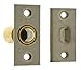 Solid Brass Narrow Square Roller Ball Catch Finish: Satin Nickel