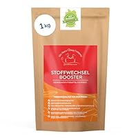The Horse Vitality Company Stoffwechselbooster für Pferde 1 kg Pulver | Mischung aus Kräutern, Zink & Magnesium | Fellwechsel, Immunsystem & Vitalität | 100% natürlich | Made in Germany