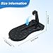 shuielai Car Door Step for Roof Access, 400LBS Aircraft-Grade Aluminum Anti-Slip Pedal, Foldable Universal Fit for Cars & SUVs, 6.3×3.2in Platform, Black