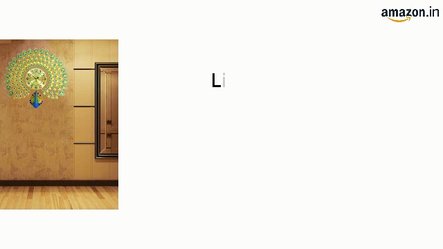 Kriva 27.6" Peacock 3D Metal Wall Clock- Decorative, Luxury, Silent Movement, Non-Ticking, Perfect for Living Room, Hotel, Home Decor, 1-Pcs,Blue, Analog