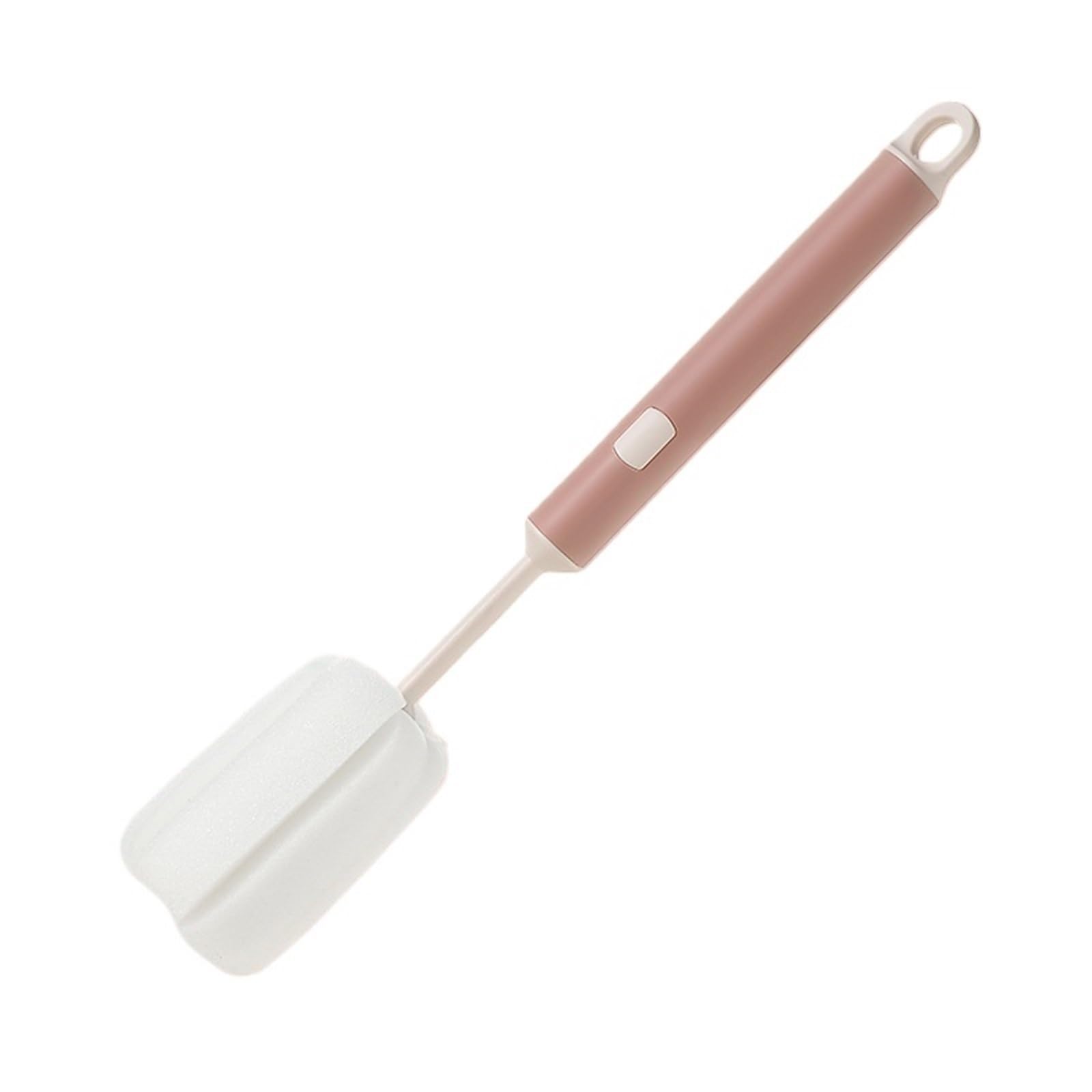 bottle brush Sponge Cleaning Cup Brush Long Handle For Coffee Glasses Pot Milk Wine Bottle Kitchen Dish Washing(Pink)