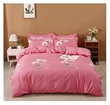 CLLBANT Juego de Funda nórdica Juegos de Fundas nórdicas Funda nórdica Ropa de Cama de Cuatro Piezas cepillada Gruesa Juego de Cama con Funda de edredón para otoño e Invierno