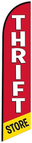 Bandera de pluma de Thrift Store, bandera de repuesto solamente