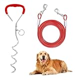9 mm*40 cm,Ancrage au sol pour chiens, Piquet d'amarrage pour chiens de camping,Ancrage au...
