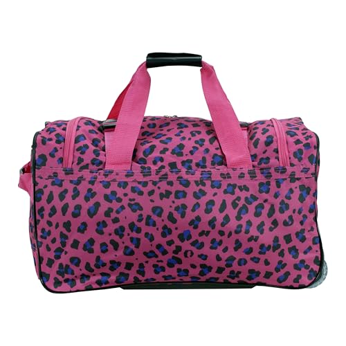 Image of Rockland Rolling Duffel Bag, Black, 22 inch