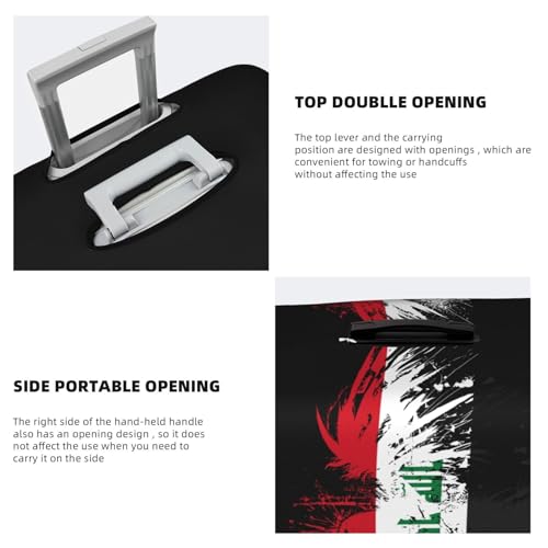 Travel Luggage Cover Iraq Iraqi Flag Fashion Washable Baggage Suitcase Protector Fit For Luggage Large4