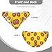 JZDACH Men's Breathable Seamless Bikini Briefs Cartoon Donut Yellow Fashion Low Rise Soft Stretchy Underwear With Supportive Pouch Lightweight For Daily Wear