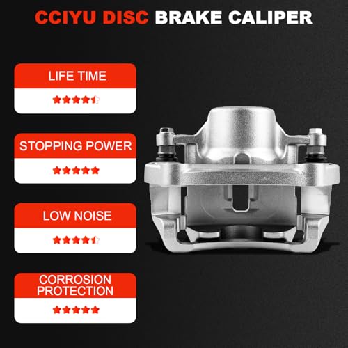 Image of cciyu Front Right Brake Caliper Assembly w /Bracket 18B5271A For Buick For LaCrosse 2012-2016,For Buick For Regal 2011-2017,For Chevy For Malibu 2013-2015,For Chevy For Malibu Limited 2016