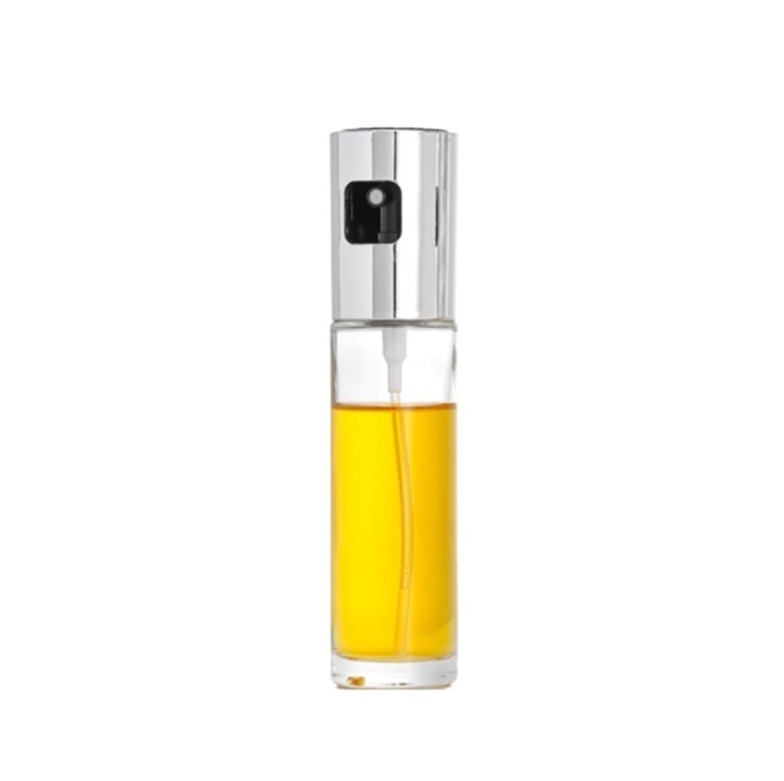 HDICUHNANU Reusable Kitchen Oil Bottles Cruet Olive Oil Sprayer Household Suitable For Salad Barbecue Baking Air Fryer, Salad(Silver)