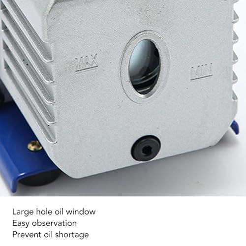 Bomba de Vacío Rotativa de Paleta Brilluxa, 1/4 HP 3.5 CFM Monoetapa compatible con refrigerantes R134a R12 R22 R502 para mantenimiento de aire acondicionado miniatura 7