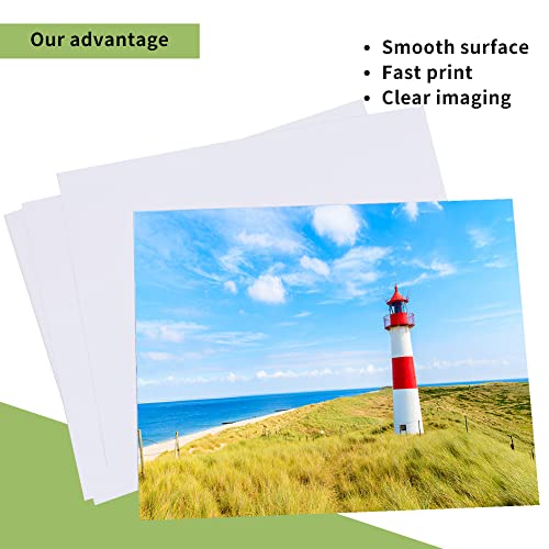 Image of Lunarm Photo Papers, 30 Sheets Glossy Photo Printer Paper 8 inchx10 inch