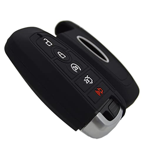 Image of Silicone Key Fob Cover for Ford F150 Mustang Explorer Expedition Escape Edge Bronco Transit Maverick and Lincoln Navigator Nautilus Aviator Corsair