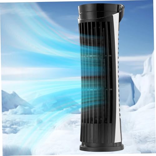 Aire acondicionado portátil, ventilador de torre sin buque 2 velocidades de pie/colgante ventilador de torre de enfriamiento de 13 pulgadas ventiladores de mesa de carga USB de 13 pulgadas aire acond