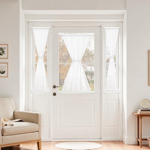 Image of 2 Pack Small Tension Rod 12 to 19 Inch Adjustable Tension Curtain Rod Mini Closet Spring Rod No Drilling Short Tension Rods for Windows, Cupboard, Kitchen Cabinets, White