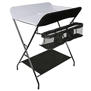 babyverschoontafel, verschoontafel baby, 79 * 55,5 * 96 cm, maximale belasting 25 kg, opvouwbaar, opslagfunctie…
