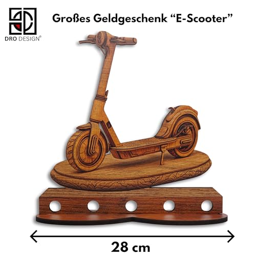 DRO Design – Hochwertiges Geldgeschenk DIY personalisierte Geschenkverpackung für Geburtstag Jubiläum Geldgeschenke E-Scooter