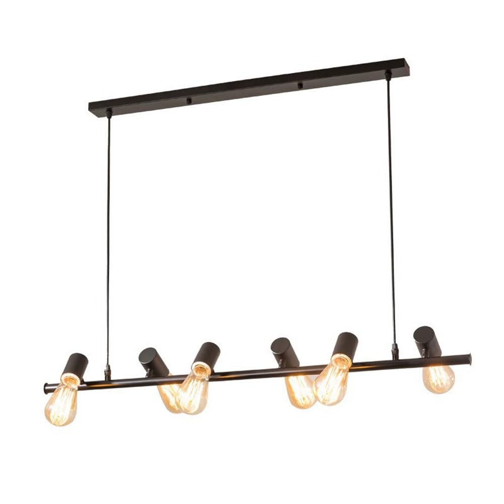 SXECAEPS Modern creative chandelier Industrial 6-Light Pendant Light, Farmhouse Ceiling Island Lighting Fixture, Hanging Lamp Fixtures Modern Light For Dining Room Stores, Office