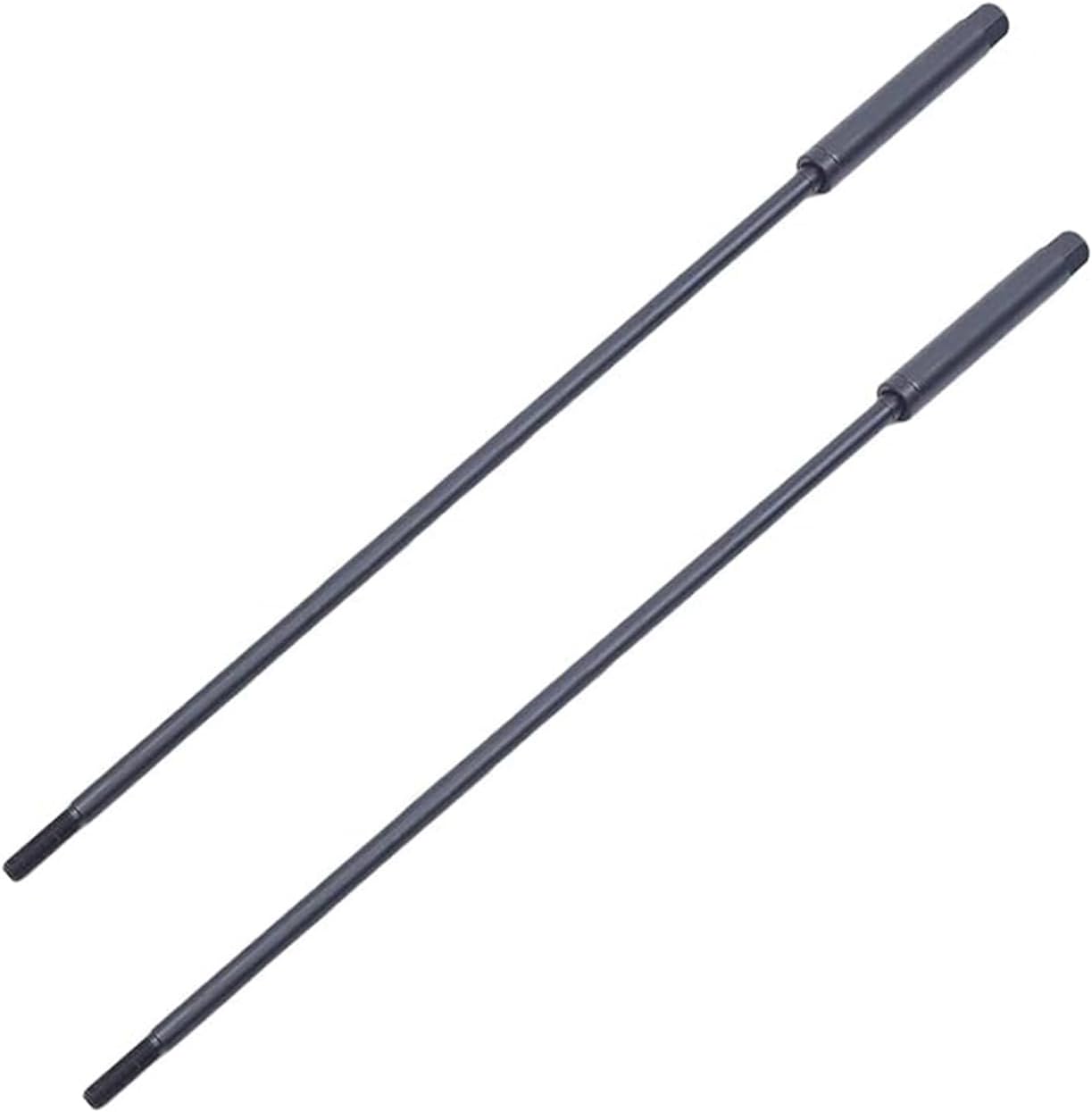 R8 Milling Machine Pull Rod for Bridgeport Milling Machine Part 2 Pack 7/16 Thread R8 Draw Bar Overall Drawbar Spline Head Drawbar Black,One Size