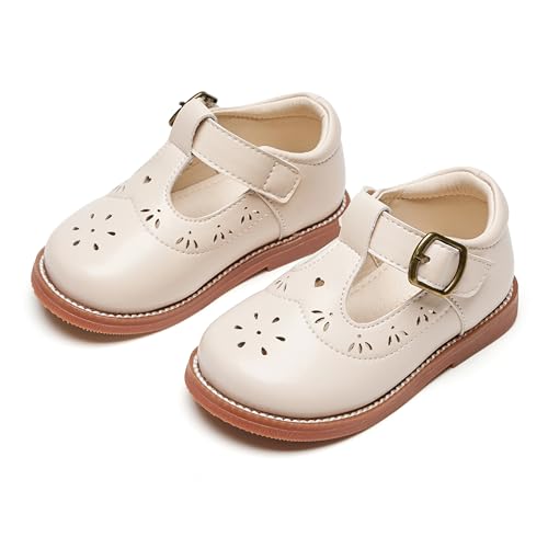 Image of PHIRAMIN Toddler Girl Mary Jane Dress Shoes-Little Girl School Uniform Shoes for Wedding Party