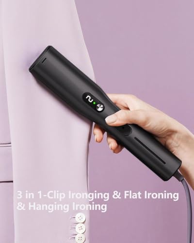 Image of nesmar G4 Pro Clip Travel Steamer for Clothes,110-240V Portable Steamer | Global Voltage Adaptation, 2 Steam Model,0.8lb Lightweight Travel Sized, 15s Heat Up, Easy Wrinkle Remover, Auto Shut-Off