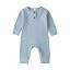 F-long Sleeve Romper Blue