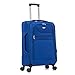 Aerostar Medium 26โ Lightweight Softshell Expandable Suitcase, Integrated Combination Lock, 4 Wheels Check in Luggage for 15 to 20kg (Royal Blue, 78 litres)