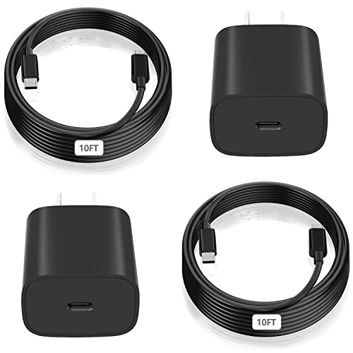 iPad Charger Fast Charging 10FT, 2Pack 20W USB C Fast Charger with 10ft Long Charging Cord for iPad 10th/11th Generation, iPad Pro 13/12.9/11 inch, iPad Air 11/13 inch, Air 4/5th, iPad mini