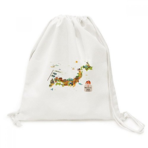 Sac à cordon en toile culture japonaise traditionnelle DIYthinker pour voyage