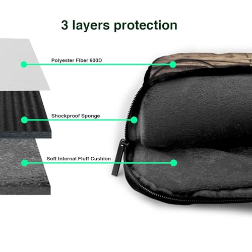 Bolso bandolera para laptop unisex negro 14 pulgadas miniatura 6