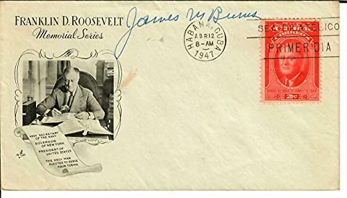 "Leadership Theory" James MacGregor Burns Signed FDC Dated 1947 JG Autographs CO