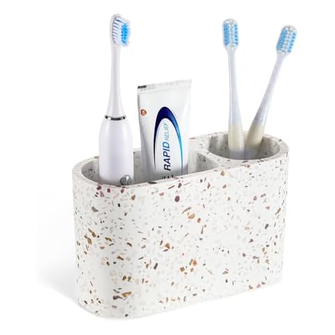 Luxspire 2 Slot Resin Toothbrush Holder Cover