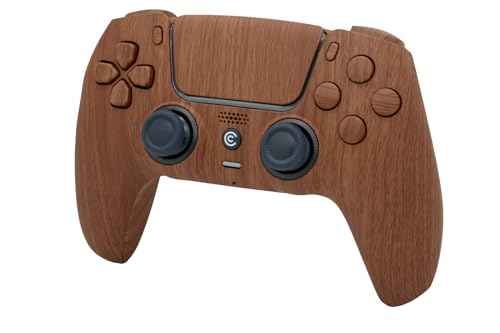 Image of Custom Controllerzz Custom Wireless Controller Compatible with PS5 - Multiple Designs Available (Wood & Wood Inserts)
