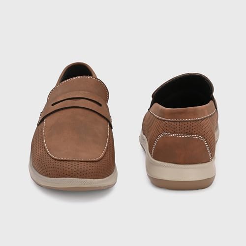 Image of Centrino Commute Loafers for Man | Shoes for Men Stylish | Casual Slip-On Lightweight Moccasins | Cushioned Insole | Comfortable Hand-Stitched Design | Mens Loafer Shoes for Office & Daily Travel Wear (8101)