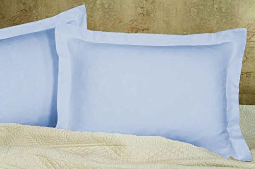 1 Pair Solid Pillow Sham Egyptian Cotton 500tc Moss Standard (20 x 26 inch)