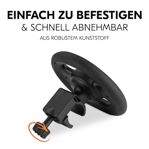 Hauck Buggy-Lenkrad Pushchair Steering Wheel - mit Hupe & zur Befestigung am Vorderbügel - Black – Ansicht 5