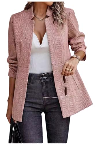 Blazers for Women Business Casual 2024 Winter Fall Fashion Cardigan Jacket Elegant Outerwear Office Work Blazer