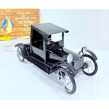 Nautical Replica Hub Vintage Style for Home- Decor-Gift Heavy Solid Metal Vintage Car | Handcrafted Decoration Black Big 14.5x6.75x7.75 Inch