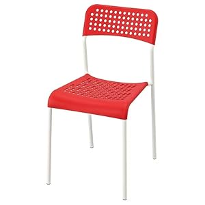 Ikea Steel, Epoxy/Polyester Powder Coating Chair Red