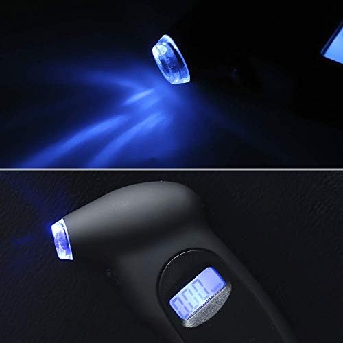 Tyre Pressure Gauge - Digital Tyre Pressure Gauge 150 PSI ABS 4 Settings with Backlit LCD Display and Flashlight - Air Pressure Gauge for Car, Truck and Bikes