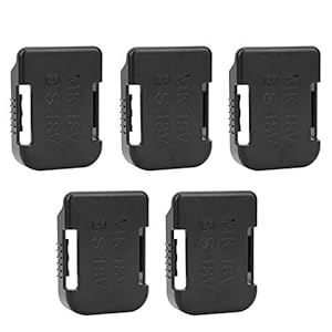 Lithiumbatterij Opbergrek, Batterij Organizer, ABS + PC Spuitgegoten Hard Plastic, Plankbeugel Riemgleuf, Voor Bosch 18V…