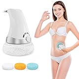TANHUKEN Body Massager,Handheld Back Massager Electric with 3 Washable Pads, Body Massager Machine f